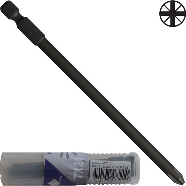 BATO 1/4" Bits Pz1 x 127 mm 10 stk. pk. (4761127) BATO