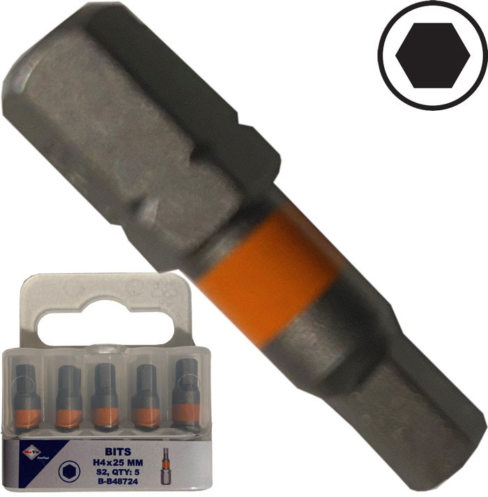 BATO 1/4" Bits industri 6kt. 1