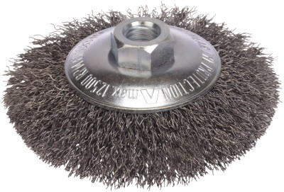 LESSMANN Tallerkenbørste stal/bølget Ø100 x M14 mm (422177) LESSMANN