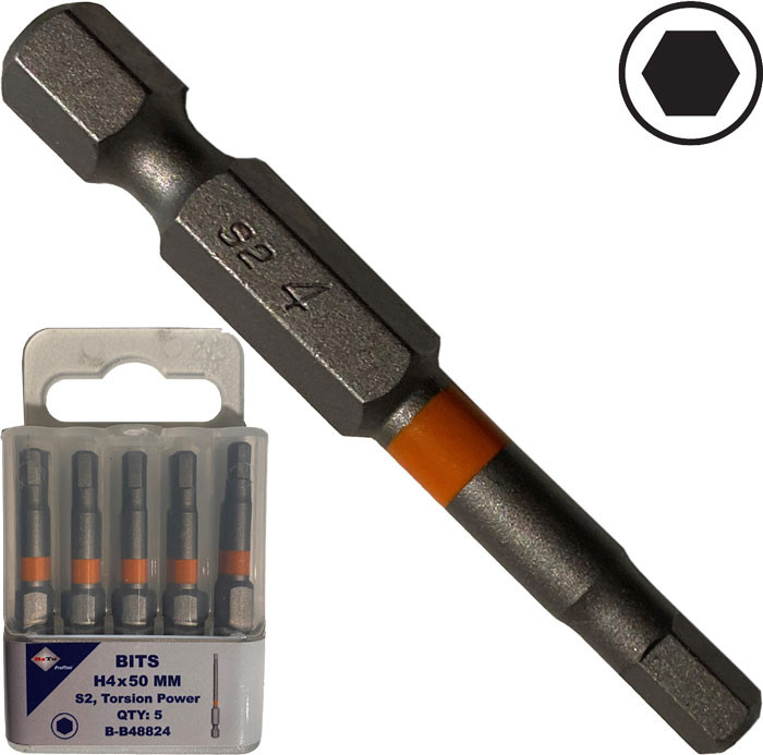 BATO 1/4" Bits industri 6kt. 4
