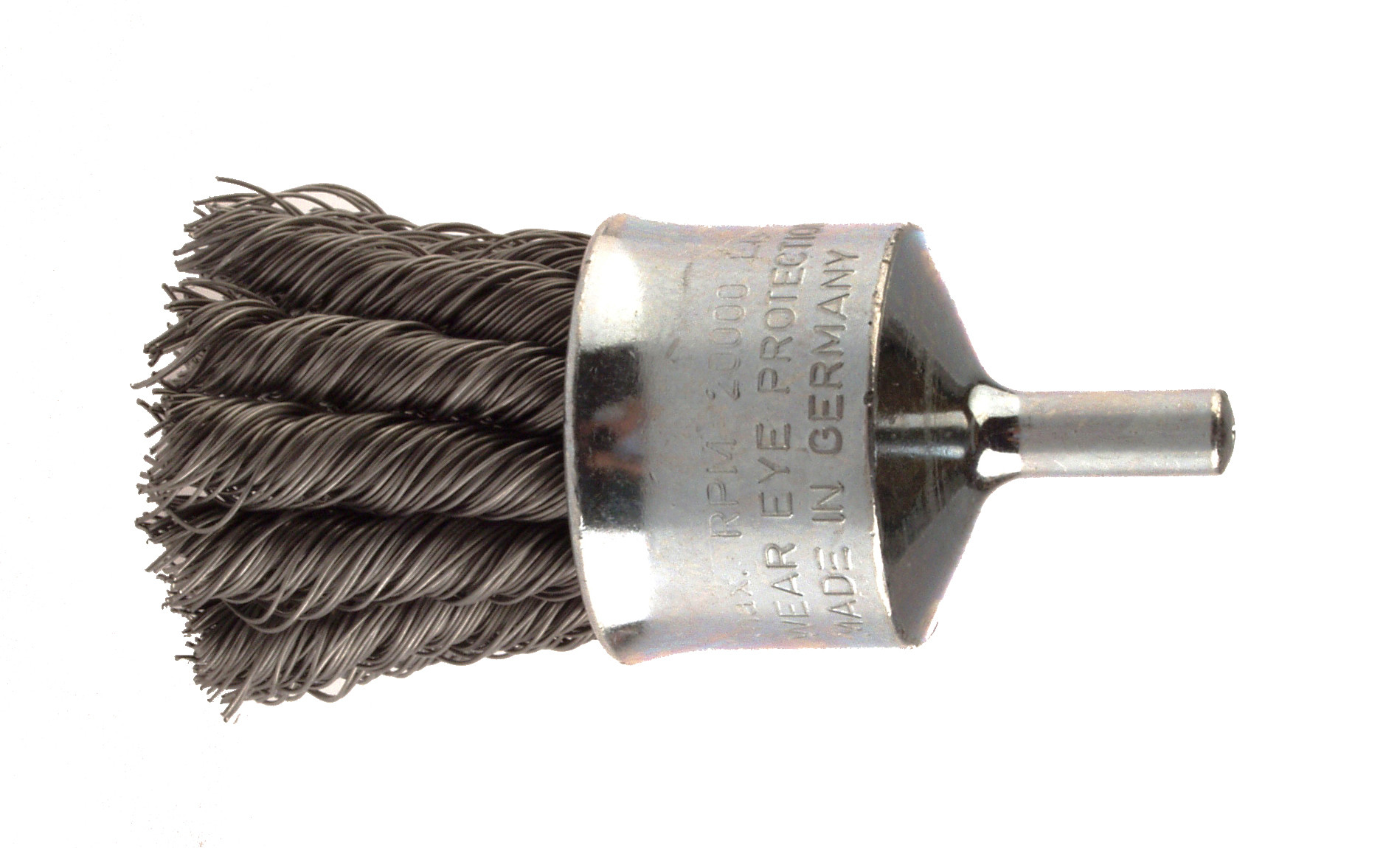 LESSMANN Penselbørste med skaft stal/snoet Ø22 (454278) LESSMANN