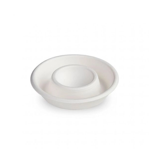 Æggebæger Bagasse Ø93mm Hvid