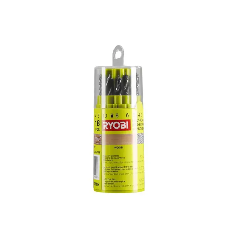 Ryobi Mix sæt med 18 dele - RAK18DMIX Ryobi