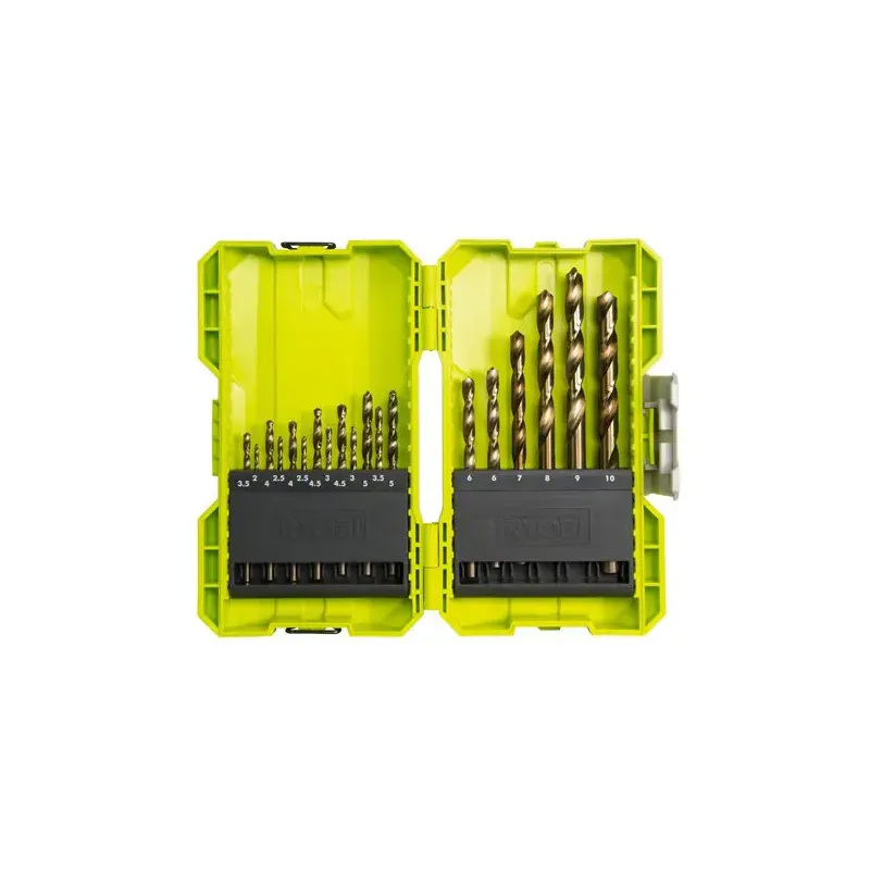 Ryobi Gripcase stabelbart borsæt HSS titanium