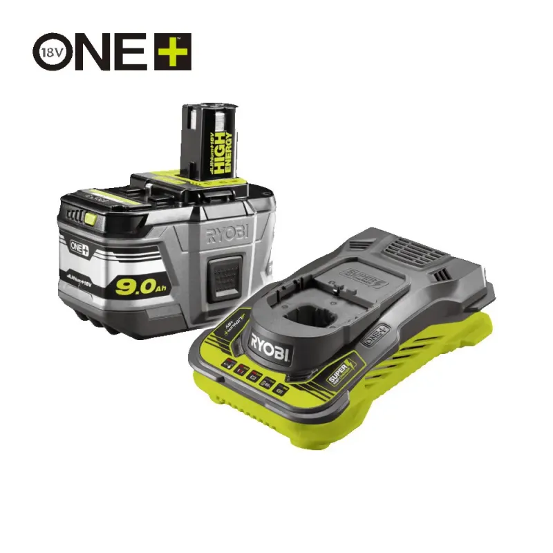 Ryobi Lader og Batteri High Energyâ¢ 18  9