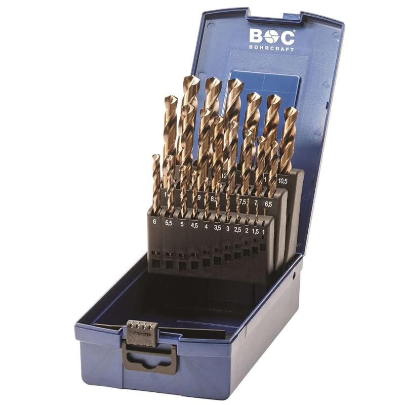 BOHRCRAFT Spiralborsæt KE13 HSS-E ABS-Box 1-13x0