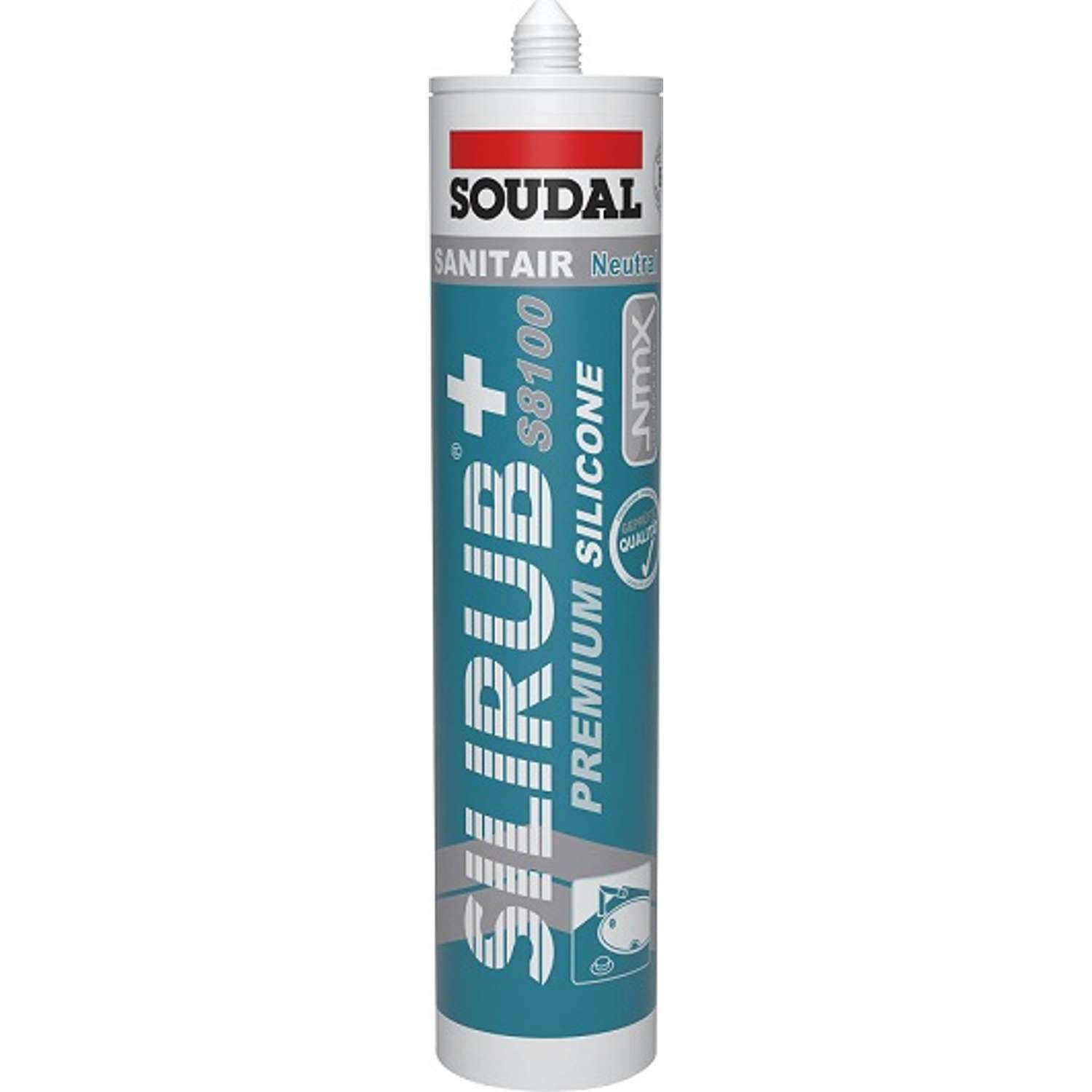 SOUDAL silikone fuge Silirub+ S8100 310ml - Basalt grå Soudal