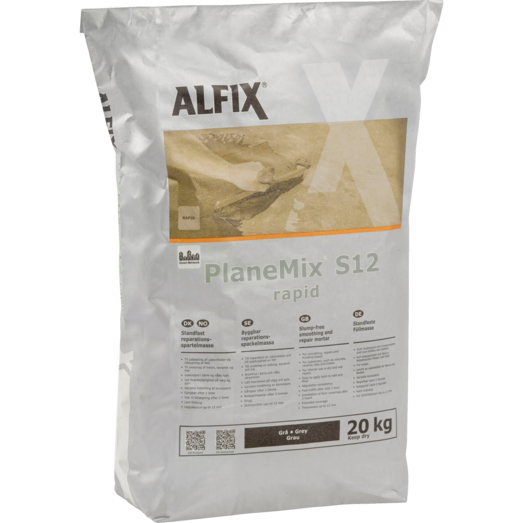 Alfix PlaneMix S12 rapid 20 kg grå Alfix