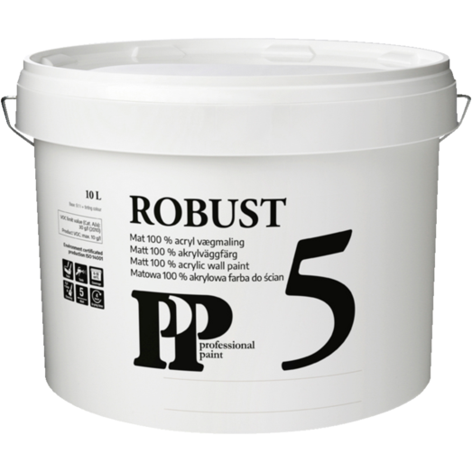 PP Acrylmaling Robust 5 hvid 9