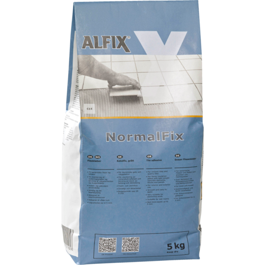 Alfix normalfix fliseklæber 5 kg grå Alfix