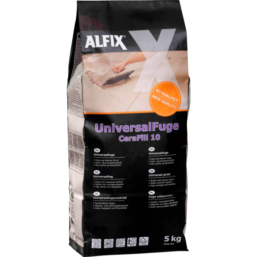 Alfix CeraFill 10 Colour flisefuge 5 kg Lys beige Alfix
