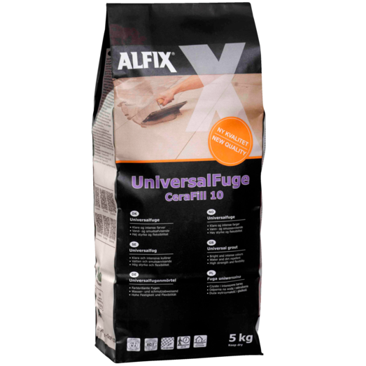 Alfix CeraFill 10 Colour flisefuge 5 kg hvid Alfix