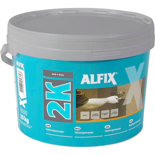 Alfix 2K tætningsmasse 10 kg grå Alfix
