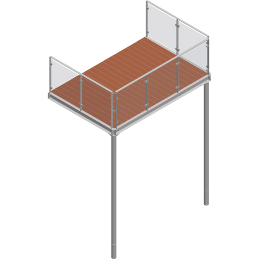Atlanta 2 balkon Scandinavian Steelhouse