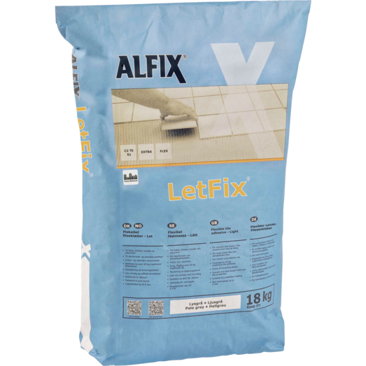 Alfix LetFix 18 kg lysegrå Alfix