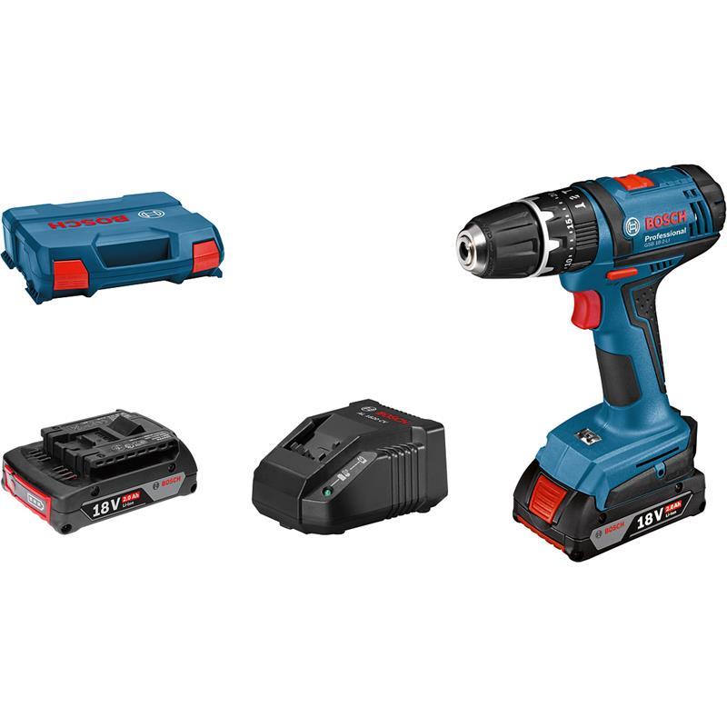 Bosch 18V Slagboremaskine GSB 18V-2-LI 2X2