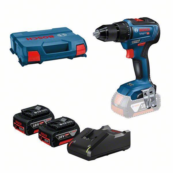 Bosch Bore-/skruemaskine GSR 18V-55 2X4 L-CASE Bosch
