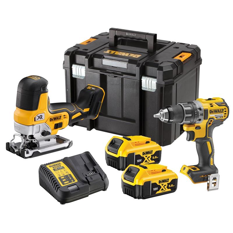 DEWALT 18V DCD791 & DCS3352 x 5Ah batteri Dewalt