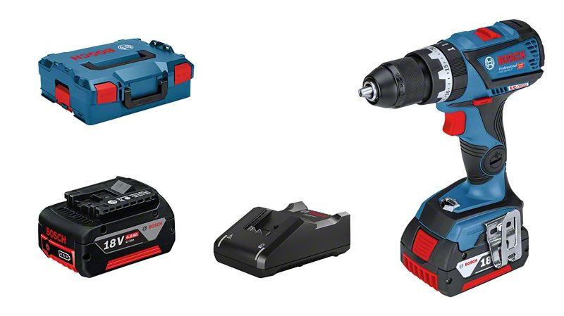 Bosch Slagboremaskine GSB 18V-60 C 2x4
