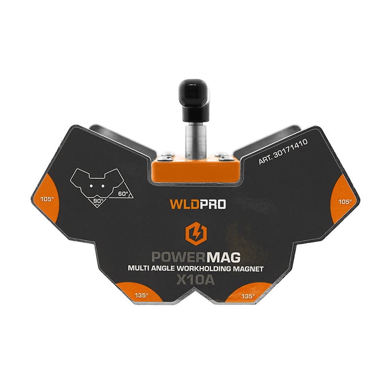 WLDPRO POWERMAG X10A Multivinkel Svejsemagnet med on/off funktion (245N/25kg) Diesella