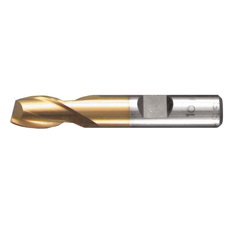 Endefræser 16 mm HSS-TiN Z=2 DIN 327 Form D RESTSALG Diesella