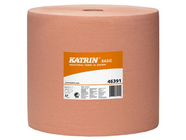 Aftørringspapir Katrin Basic XL brun 463916 Katrin
