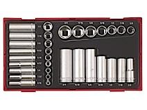 Topnøglesæt TTAF32 Teng Tools med 1/4" og 3/8" â¡-tilslutningsfæste Teng tools