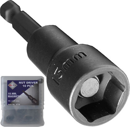 BATO 1/4" Boltbits magnet 1/4". 10 stk. pk. Bato