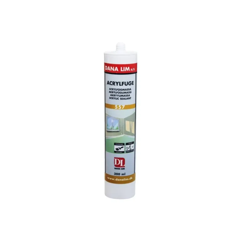 Dana Acrylfugemasse 557 Grå  300ml Dana Lim A/S