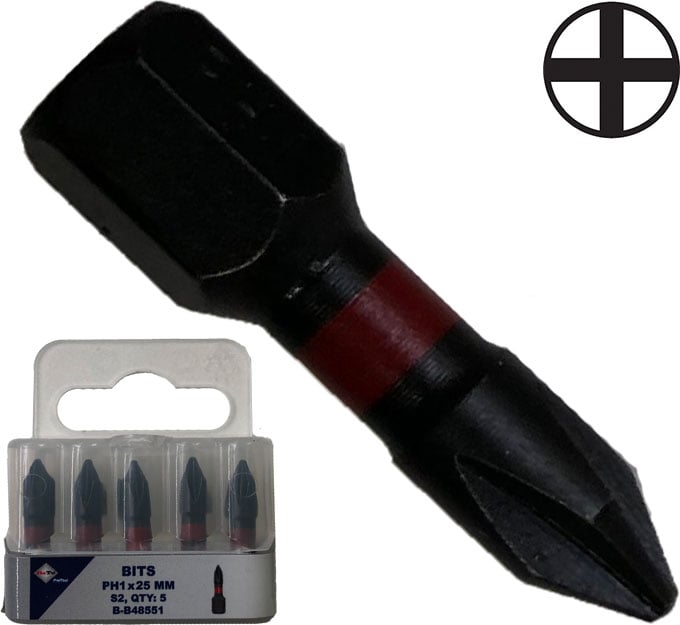 BATO 1/4" Bits Torsion S4 slag Ph1 x 25mm Bato