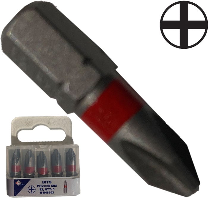 BATO 1/4" Bits industri Ph1 x 25mm Bato